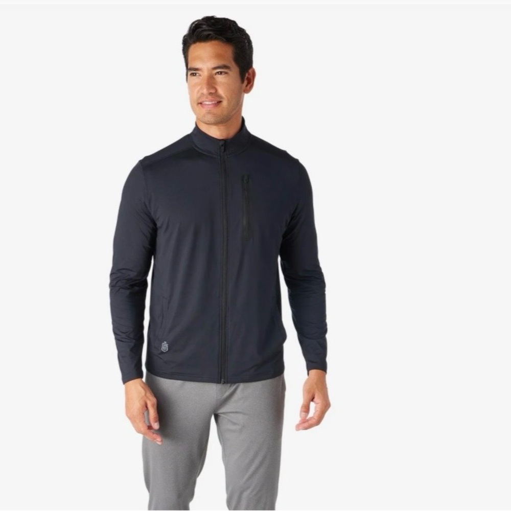 Greatness Wins Men's Core Tech Full Zip Jacket Black Large